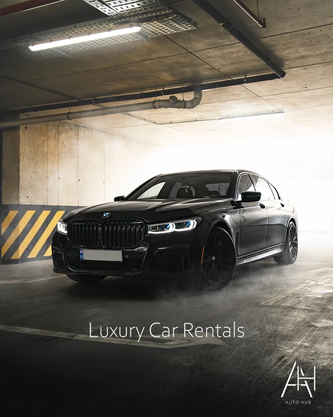 BMW 740i 2022 for rent in Tbilisi and Batumi, Georgia