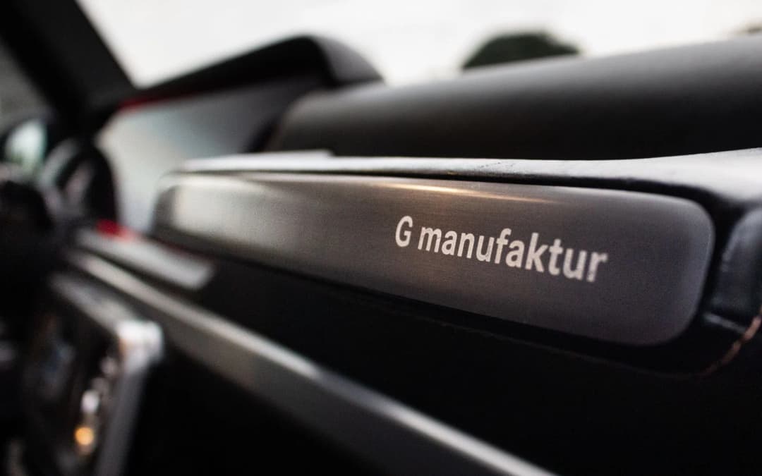 G manufaktur trim in the G63 cabin